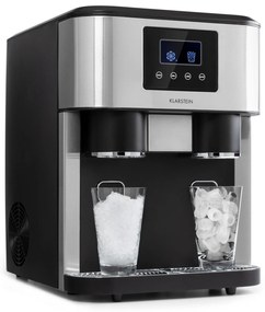 Klarstein Eiszeit Crush, ледогенератор, 2 размера, натрошен лед, сребърен