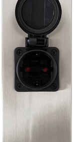 Външни лампи стомана 80 см с гнездо IP44 - Malios