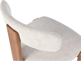 Кремави тапицирани трапезни столове в комплект 2 бр. Nadia – MOME