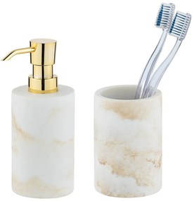 Бял комплект аксесоари за баня от полиресин Odos – Wenko