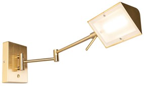 Дизайнерски стенен аплик месинг с LED димър - Notia