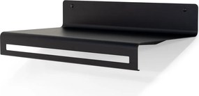 Черна метална стенна закачалка с рафт 60 cm Sway – Spinder Design