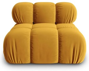 Модул за диван от жълто кадифе (централна част) Bellis - Micadoni Home