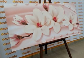 Картина на платно – Луксозна магнолия с перли