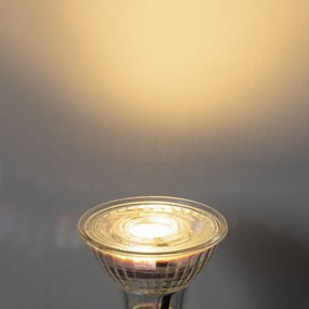 Комплект от 5 GU10 50mm 3-степенни димируеми Kelvin LED крушки прозрачни 4.5W 380 lm 2000-2700K