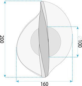 Аплик LED G128-W Gold