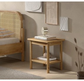 Нощно шкафче от масивен дъб в естествен цвят Olive – Vipack