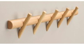 Стенна закачалка от дъбово дърво в естествен цвят Hillmond - Rowico