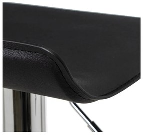 Черни тапицирани бар столове в комплект с регулируема височина 2 бр. (височина на седалката 63 cm) – Casa Selección