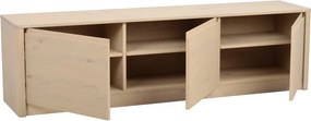 Скрин от декор от дъб в светло естествен цвят 180x50x40 cm Melstone – Rowico