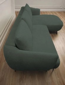 Ъглов диван Тери Мини-зелен-десен