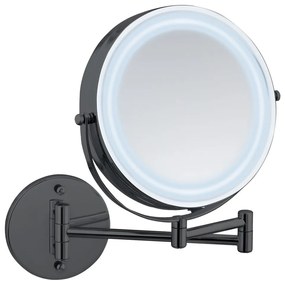 Козметично увеличително огледало със светлина (увеличение 5x) ø 25,5 cm Lumi – Wenko
