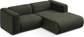 Зелен ъглов диван (десен ъгъл) Ekahi – Makamii