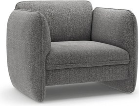 Тъмносиво шенилово кресло Georgia – Micadoni