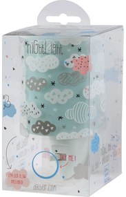 Светлинен контакт Ango Clouds LED-зелен