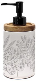 Бял керамичен диспенсър за сапун 46 ml Amber – douceur d'intérieur
