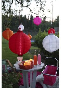 Розов външен слънчев LED фенер , ø 20 cm - Star Trading