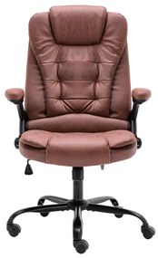 20576 vidaXL Офис стол, светлокафяв, изкуствена велурена кожа