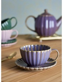 Лилава глинена чаша за капучино 220 ml Latina – Bloomingville