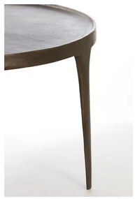 Кафяви кръгли масички за кафе в комплект от 2 бр. ø 75 cm Tobias – Light &amp; Living