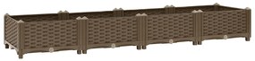 316514 vidaXL Повдигната леха, 160x40x23 см, полипропилен