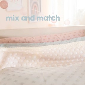 Бежово бебешко одеяло със смес от памук 80x80 cm Frosty Almond – Roba