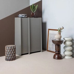 Метална кръгла странична масичка ø 29 cm Brilo – WOOOD