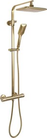 REA-P5004 - Комплект за душ с термостатен смесител TOM четкано злато