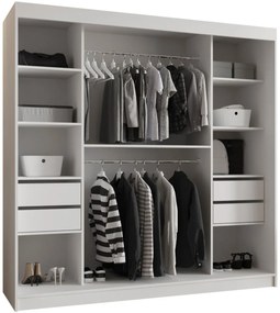 Гардероб Selfie 200 плъзгащ-Черно