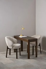 ДЕБОРА Бежово (тъкан Juto 4)/рамка опушен дъб (нюанс на орех) - ДЪРВЕН СТОЛ ЗА ДНЕВНА, ТРАПЕЗАРИЯ, ОФИС