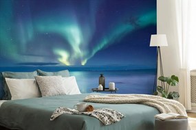 Самозалепващ фототапет – Полярно сияние над океана