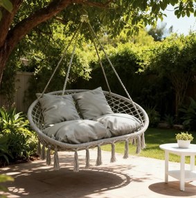 Висящ стол, щъркелово гнездо за 2 души - 320 кг Бежово