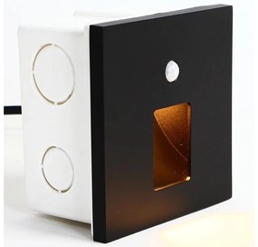 Emithor 70424 - LED осветително тяло с сензор VIX LED/1W/230V 4000K черно