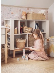 Бежов детски шкаф за книги 120x40 cm Miloo - Pinio
