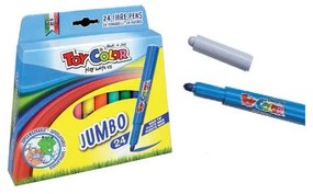 Флумастери Toy Color Jumbo, 24 цвята