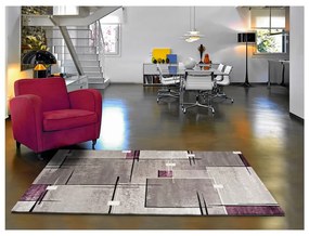 Сив и лилав килим Детройт, 80 x 150 cm - Universal