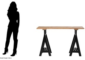 Конзолна маса с плот от борова дървесина в естествен цвят 45x130 cm Hampstead - Premier Housewares