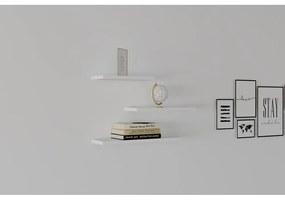 Бял рафт в комплект от 3 бр. Leila - Kalune Design