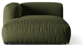 Зелен модул за диван (ляв ъгъл) Martina – Micadoni Home