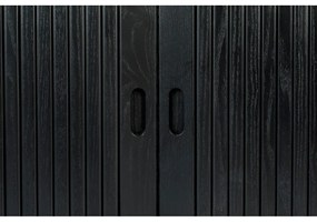 Черен скрин с чекмеджета и плъзгащи се врати Barbier - Zuiver