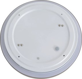 Модерна таванна лампа Taupe с бяло 34cm IP44 - Walden