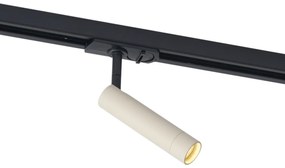 Модерен спот бежов с черно за релсова система 1-фазен - Iconic Ivy