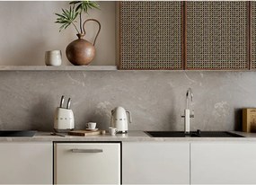 Полупрофесионален смесител за вода Smeg MDF50CR, 5 bar, Подвижна слушалка, Въртящ се на 360° чучур, Крема