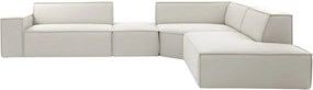 Ъглов диван Fubu L–Екрю–Десен