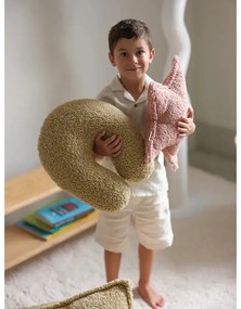 Зелена детска възглавница за диван от букле U – Wigiwama