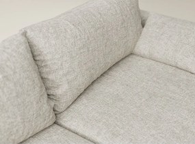 Бежов шенилов сгъваем/с място за съхранение ъглов диван (ляв ъгъл) Leon – Maison de Rêve