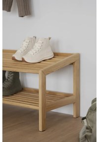 Стойка за обувки от масивен дъб естествена Hillmond – Rowico