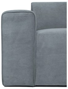 Сив диван от рипсено кадифе 202 cm Sting – Scandic