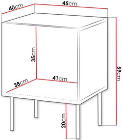 Комплект от 2 помощни масички Siena I-Mpez