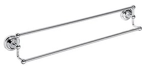 Закачалка за кърпи 66,5x12,5 см сребърна